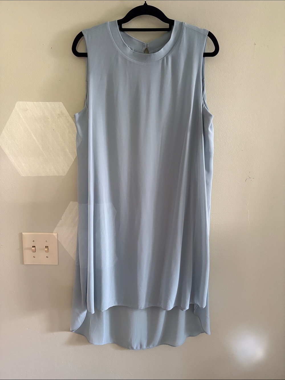 Lisa Rinna Collection Sleeveless Light Blue High-Low Dress